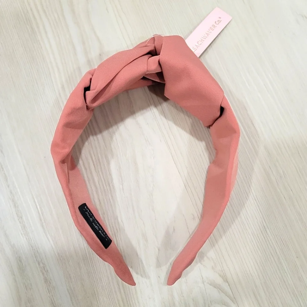 NEW THE BEACHWAVER CO. Pink Knotted Headband